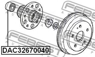 FEBEST DAC32670040 Wheel Bearing
